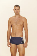 Load image into Gallery viewer, Model Front: Blueman Sunga / Boxer Sunga Army Romeo Azul-Marinho
