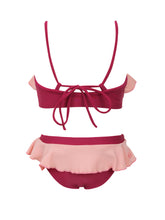 Load image into Gallery viewer, Product Back: Blueman Girl's Two-Piece Biquini Peteca Roxo

