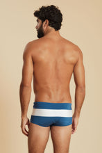 Load image into Gallery viewer, Model Back: Blueman Sunga / Boxer Sunga Army Crepúsculo Bicolor Liso Azul
