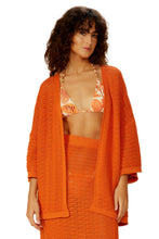 Load image into Gallery viewer, Gallery: Blueman Kaftans / Cover Ups Laranja-Tricot Kimono
