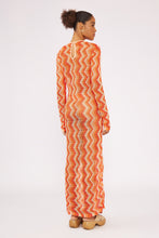 Load image into Gallery viewer, Model Back: Blueman Maxi Dresses Laranja Long Dress Tricot
