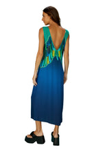 Load image into Gallery viewer, Model Back: Blueman Maxi Dresses Cropped Dress Fauna

