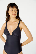 Load image into Gallery viewer, Image 06: Blueman One-Piece Maio Malibu Liso Preto
