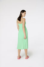 Load image into Gallery viewer, Model Back: Blueman Midi Dress Vestido Fenda Liso Color
