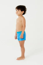 Load image into Gallery viewer, Model Front: Blueman Boy's Swimwear Sunga Berlim Color Ver24 Azul Inf
