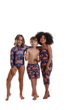 Load image into Gallery viewer, Image 07: Blueman Girl's One-Piece Maio Long John Açaí
