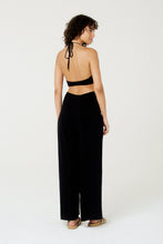 Load image into Gallery viewer, Model Back: Blueman Jumpsuits Macacao No Liso Preto Mistico
