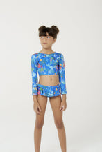 Load image into Gallery viewer, Model Front: Blueman Girl's Two-Piece Biquini Peteca Simpatia Inf
