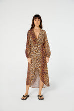 Load image into Gallery viewer, Image 06: Blueman Maxi Dresses Vestido Midi Manga Vivian Pintada
