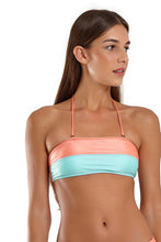 Load image into Gallery viewer, Image 07: Blueman Top Top Bicolor Zig Laranja
