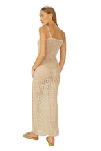 Load image into Gallery viewer, Model Back: Blueman Maxi Dresses Vestido Tricot Branco
