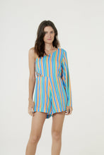 Load image into Gallery viewer, Model Front: Blueman Beach Playsuits / Rompers Macaquinho Detalhe Lateral Sistere
