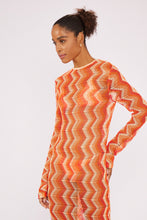 Load image into Gallery viewer, Image 02: Blueman Maxi Dresses Laranja Long Dress Tricot
