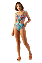 Load image into Gallery viewer, Model Front: Blueman One-Piece Noruega Vanuatu
