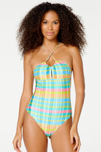 Load image into Gallery viewer, Gallery: Blueman One-Piece Maio Catita Xadrez Candy
