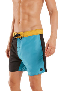 Bermuda Mini Color Block Azul
