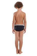 Load image into Gallery viewer, Model Back: Blueman Boy&#39;s Swimwear Army Onassis Preto Inf
