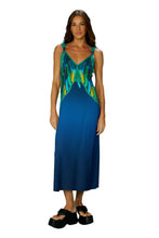 Load image into Gallery viewer, Model Front: Blueman Maxi Dresses Cropped Dress Fauna
