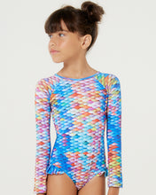Load image into Gallery viewer, Gallery: Blueman Girl&#39;s One-Piece Maio Amber Escama Inf
