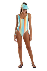 Model Front: Blueman One-Piece Maio Betta Granita