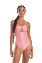 Load image into Gallery viewer, Model Front: Blueman One-Piece Maio Lola Textura Shine Light
