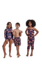 Load image into Gallery viewer, Image 05: Blueman Girl&#39;s One-Piece Maio Long John Açaí

