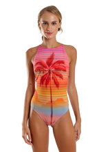 Load image into Gallery viewer, Gallery: Blueman One-Piece Maio Nadador Localizado Sunset

