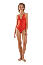 Load image into Gallery viewer, Model Front: Blueman One-Piece Maio Ubatuba Vermelho
