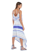Load image into Gallery viewer, Model Back: Blueman Beach Skirt Saia Canga Mare Alta
