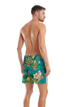 Load image into Gallery viewer, Model Back: Blueman Boardshort Short Fiji Blue
