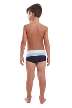 Load image into Gallery viewer, Model Back: Blueman Boy&#39;s Swimwear Sunga Army Crepusculo Fresh Marinho Inf
