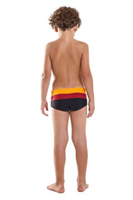 Load image into Gallery viewer, Model Back: Blueman Boy&#39;s Swimwear Sunga Army Crepusculo Heat
