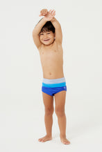 Load image into Gallery viewer, Model Front: Blueman Boy&#39;s Swimwear Sunga Army Crepusculo Ver24 Azul Inf
