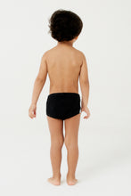 Load image into Gallery viewer, Model Back: Blueman Boy&#39;s Swimwear Sunga Army Glorioso Preto Inf
