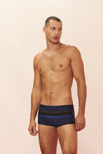Load image into Gallery viewer, Model Front: Blueman Sunga / Boxer Sunga Army Mondello Azul-Marinho
