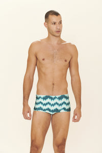 Model Front: Blueman Sunga / Boxer Sunga Army Wind Azul