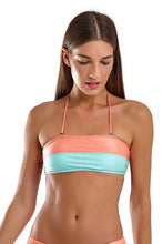 Load image into Gallery viewer, Image 06: Blueman Top Top Bicolor Zig Laranja
