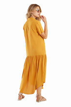 Load image into Gallery viewer, Model Back: Blueman Maxi Dresses Vestido Chemise Eva Liso Marrom
