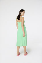 Load image into Gallery viewer, Model Back: Blueman Midi Dress Vestido Fenda Liso Color
