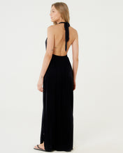 Load image into Gallery viewer, Image 04: Blueman Maxi Dresses Vestido Saida Duo Liso Preto Mistica
