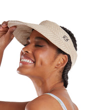Load image into Gallery viewer, Model Back: Blueman Visor Viseira Palha Cru
