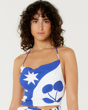 Load image into Gallery viewer, Blusa Top Cropped Degage Cerise
