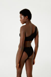 Bottom Textura Wavy Shine Preto