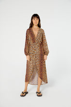 Load image into Gallery viewer, Vestido Midi Manga Vivian Pintada
