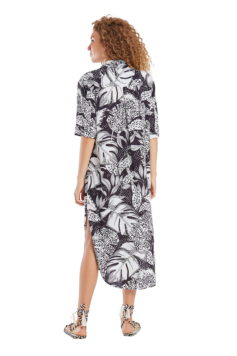 Vestido hotsell chemise midi